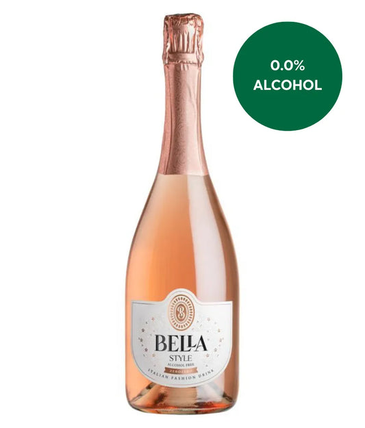 Delightful alcohol free Prosecco Rose.